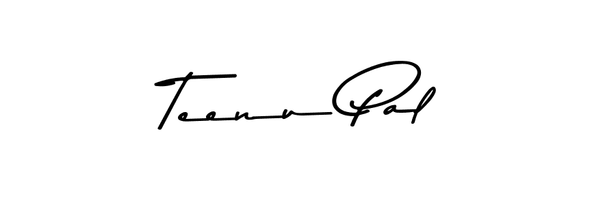 Make a beautiful signature design for name Teenu Pal. With this signature (Asem Kandis PERSONAL USE) style, you can create a handwritten signature for free. Teenu Pal signature style 9 images and pictures png