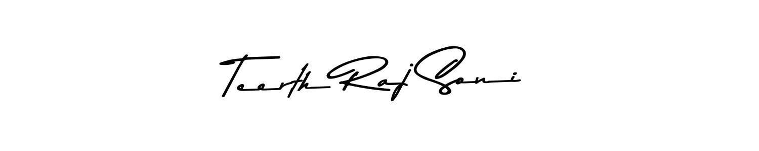 if you are searching for the best signature style for your name Teerth Raj Soni. so please give up your signature search. here we have designed multiple signature styles  using Asem Kandis PERSONAL USE. Teerth Raj Soni signature style 9 images and pictures png