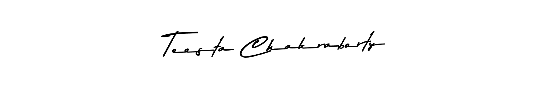 How to make Teesta Chakraborty signature? Asem Kandis PERSONAL USE is a professional autograph style. Create handwritten signature for Teesta Chakraborty name. Teesta Chakraborty signature style 9 images and pictures png