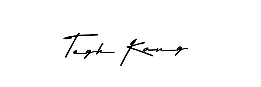 Make a beautiful signature design for name Tegh Kang. With this signature (Asem Kandis PERSONAL USE) style, you can create a handwritten signature for free. Tegh Kang signature style 9 images and pictures png