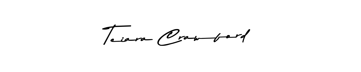 Design your own signature with our free online signature maker. With this signature software, you can create a handwritten (Asem Kandis PERSONAL USE) signature for name Teiara Crawford. Teiara Crawford signature style 9 images and pictures png