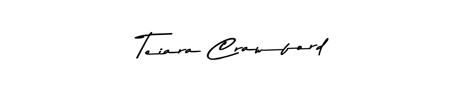 Design your own signature with our free online signature maker. With this signature software, you can create a handwritten (Asem Kandis PERSONAL USE) signature for name Teiara Crawford. Teiara Crawford signature style 9 images and pictures png