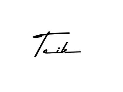 Make a beautiful signature design for name Teik. Use this online signature maker to create a handwritten signature for free. Teik signature style 9 images and pictures png