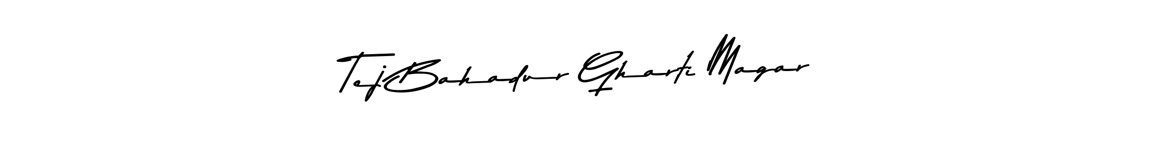 Similarly Asem Kandis PERSONAL USE is the best handwritten signature design. Signature creator online .You can use it as an online autograph creator for name Tej Bahadur Gharti Magar. Tej Bahadur Gharti Magar signature style 9 images and pictures png