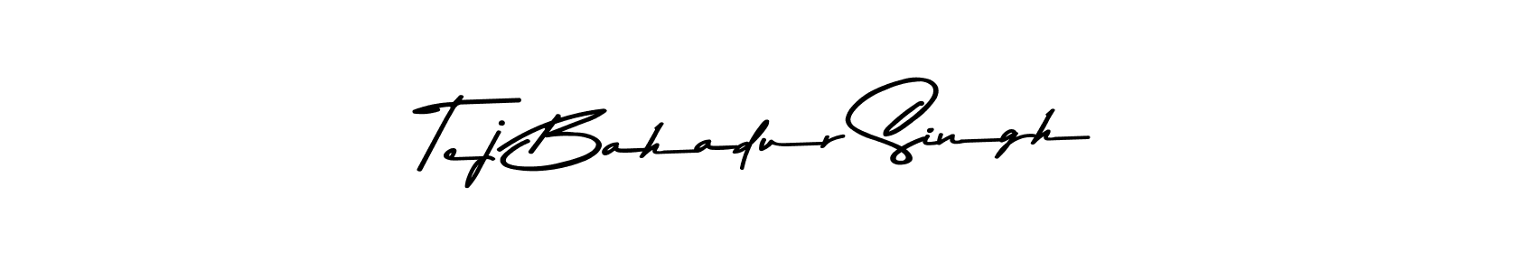 Create a beautiful signature design for name Tej Bahadur Singh. With this signature (Asem Kandis PERSONAL USE) fonts, you can make a handwritten signature for free. Tej Bahadur Singh signature style 9 images and pictures png