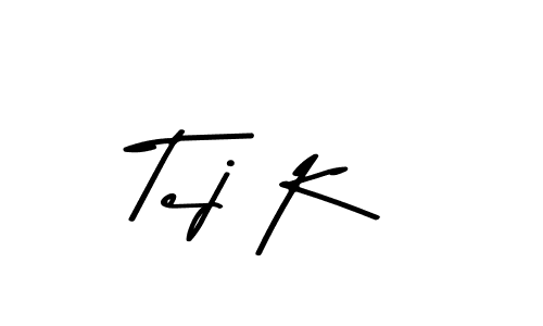 The best way (Asem Kandis PERSONAL USE) to make a short signature is to pick only two or three words in your name. The name Tej K include a total of six letters. For converting this name. Tej K signature style 9 images and pictures png