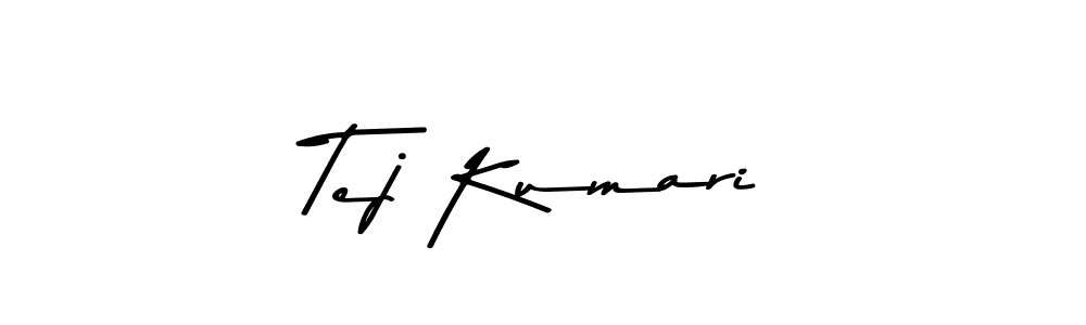 Create a beautiful signature design for name Tej Kumari. With this signature (Asem Kandis PERSONAL USE) fonts, you can make a handwritten signature for free. Tej Kumari signature style 9 images and pictures png