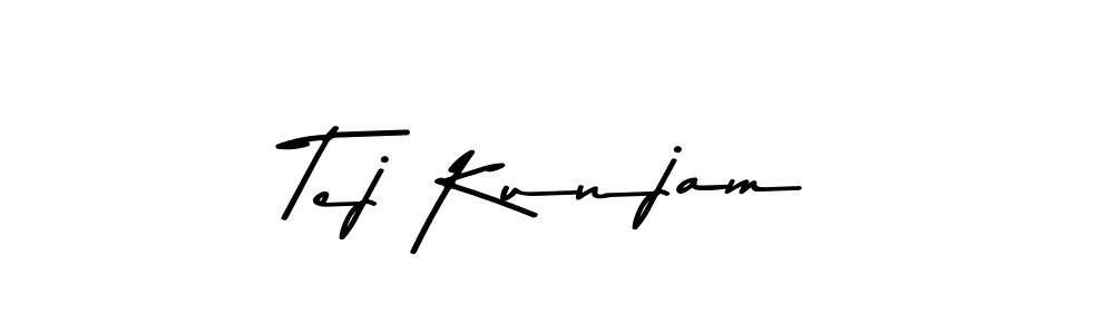 Tej Kunjam stylish signature style. Best Handwritten Sign (Asem Kandis PERSONAL USE) for my name. Handwritten Signature Collection Ideas for my name Tej Kunjam. Tej Kunjam signature style 9 images and pictures png
