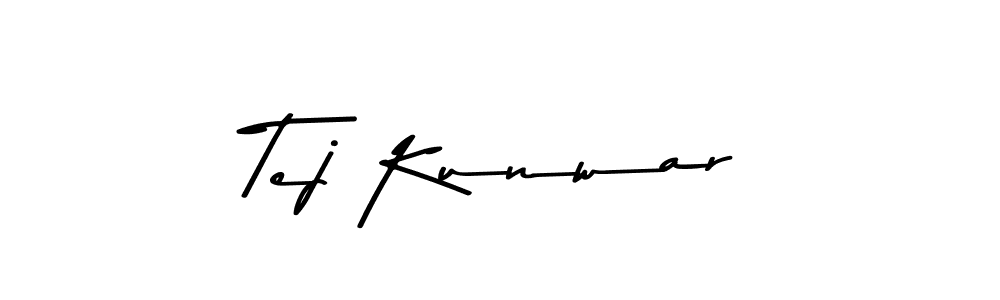 Design your own signature with our free online signature maker. With this signature software, you can create a handwritten (Asem Kandis PERSONAL USE) signature for name Tej Kunwar. Tej Kunwar signature style 9 images and pictures png