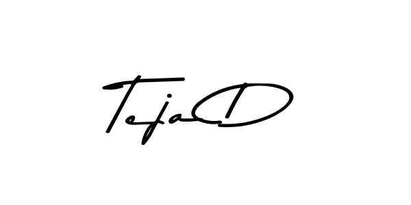 Teja D stylish signature style. Best Handwritten Sign (Asem Kandis PERSONAL USE) for my name. Handwritten Signature Collection Ideas for my name Teja D. Teja D signature style 9 images and pictures png