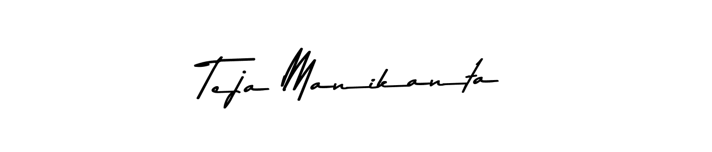 Create a beautiful signature design for name Teja Manikanta. With this signature (Asem Kandis PERSONAL USE) fonts, you can make a handwritten signature for free. Teja Manikanta signature style 9 images and pictures png