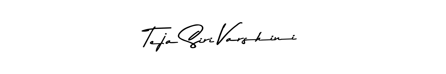 How to make Teja Siri Varshini name signature. Use Asem Kandis PERSONAL USE style for creating short signs online. This is the latest handwritten sign. Teja Siri Varshini signature style 9 images and pictures png