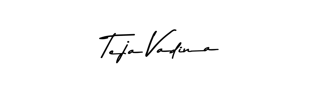 Make a beautiful signature design for name Teja Vadina. With this signature (Asem Kandis PERSONAL USE) style, you can create a handwritten signature for free. Teja Vadina signature style 9 images and pictures png