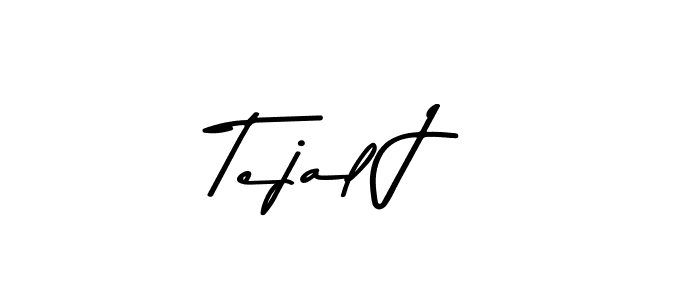 Use a signature maker to create a handwritten signature online. With this signature software, you can design (Asem Kandis PERSONAL USE) your own signature for name Tejal J. Tejal J signature style 9 images and pictures png