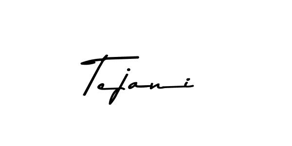 Create a beautiful signature design for name Tejani. With this signature (Asem Kandis PERSONAL USE) fonts, you can make a handwritten signature for free. Tejani signature style 9 images and pictures png