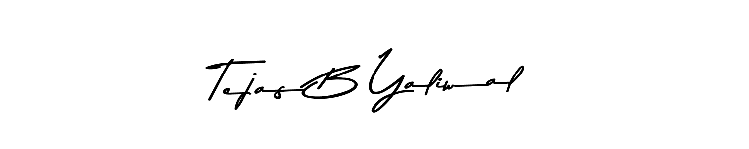 Asem Kandis PERSONAL USE is a professional signature style that is perfect for those who want to add a touch of class to their signature. It is also a great choice for those who want to make their signature more unique. Get Tejas B Yaliwal name to fancy signature for free. Tejas B Yaliwal signature style 9 images and pictures png