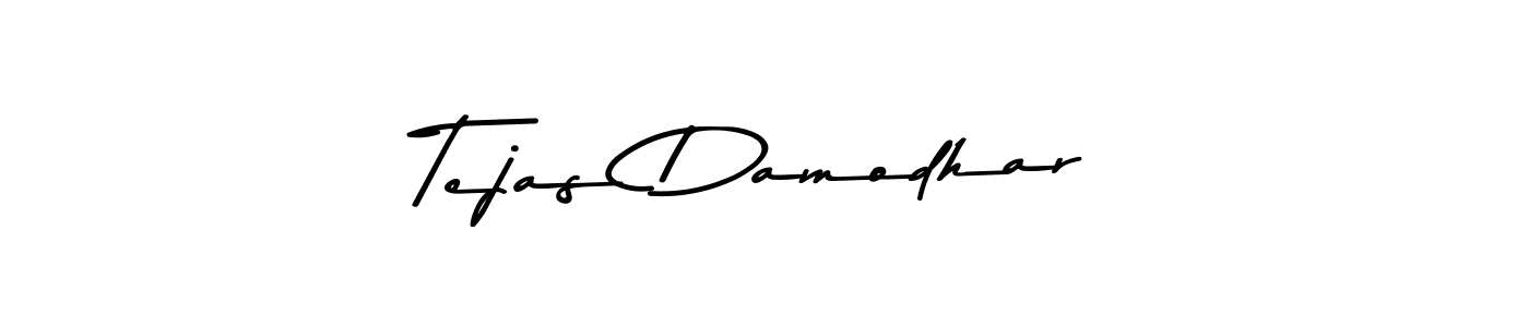 Design your own signature with our free online signature maker. With this signature software, you can create a handwritten (Asem Kandis PERSONAL USE) signature for name Tejas Damodhar. Tejas Damodhar signature style 9 images and pictures png