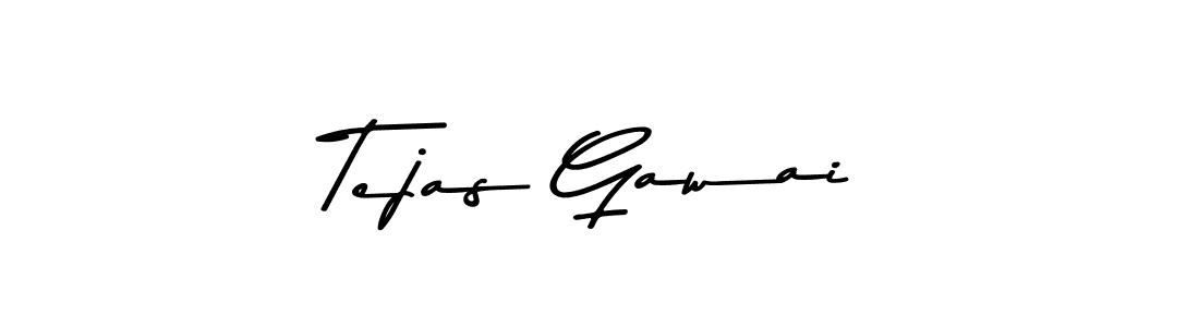 Design your own signature with our free online signature maker. With this signature software, you can create a handwritten (Asem Kandis PERSONAL USE) signature for name Tejas Gawai. Tejas Gawai signature style 9 images and pictures png