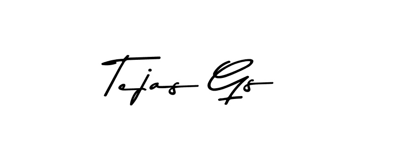 How to Draw Tejas Gs signature style? Asem Kandis PERSONAL USE is a latest design signature styles for name Tejas Gs. Tejas Gs signature style 9 images and pictures png