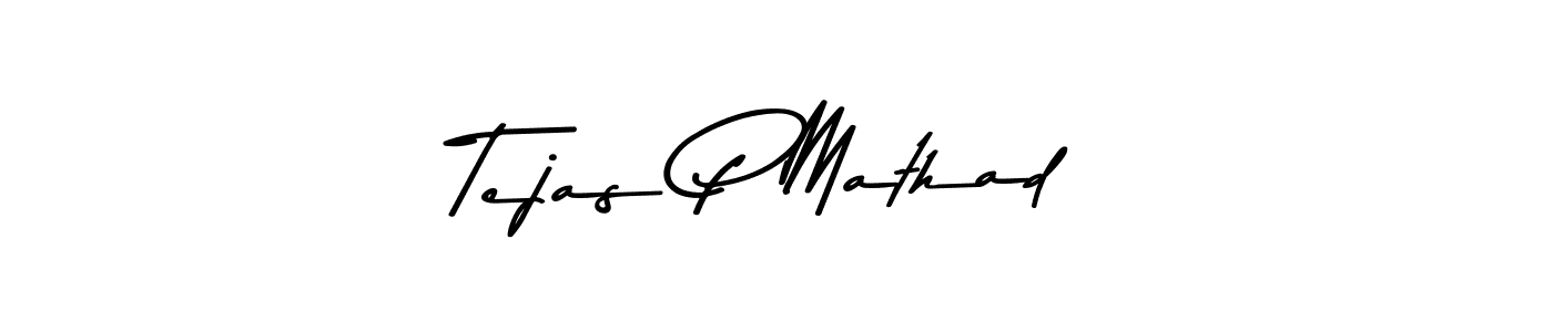 How to make Tejas P Mathad signature? Asem Kandis PERSONAL USE is a professional autograph style. Create handwritten signature for Tejas P Mathad name. Tejas P Mathad signature style 9 images and pictures png