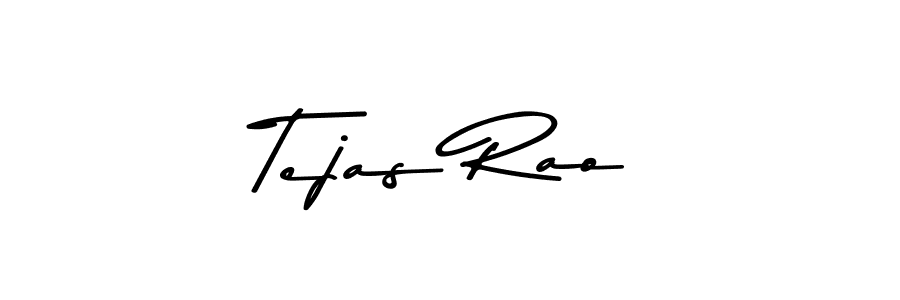 Create a beautiful signature design for name Tejas Rao. With this signature (Asem Kandis PERSONAL USE) fonts, you can make a handwritten signature for free. Tejas Rao signature style 9 images and pictures png