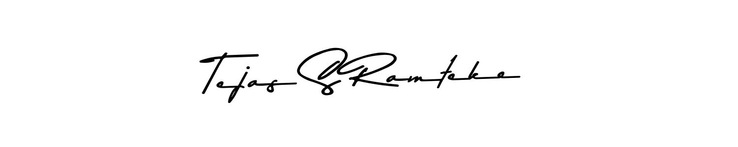 Also You can easily find your signature by using the search form. We will create Tejas S Ramteke name handwritten signature images for you free of cost using Asem Kandis PERSONAL USE sign style. Tejas S Ramteke signature style 9 images and pictures png