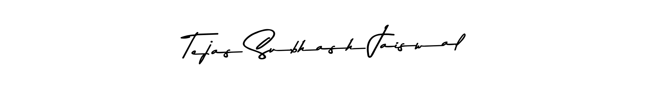 Create a beautiful signature design for name Tejas Subhash Jaiswal. With this signature (Asem Kandis PERSONAL USE) fonts, you can make a handwritten signature for free. Tejas Subhash Jaiswal signature style 9 images and pictures png