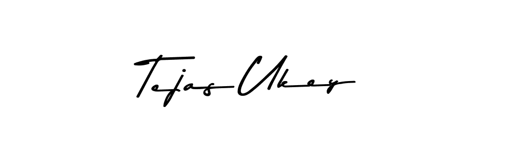 Design your own signature with our free online signature maker. With this signature software, you can create a handwritten (Asem Kandis PERSONAL USE) signature for name Tejas Ukey. Tejas Ukey signature style 9 images and pictures png