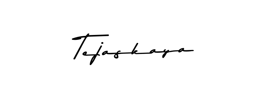 How to make Tejaskaya name signature. Use Asem Kandis PERSONAL USE style for creating short signs online. This is the latest handwritten sign. Tejaskaya signature style 9 images and pictures png