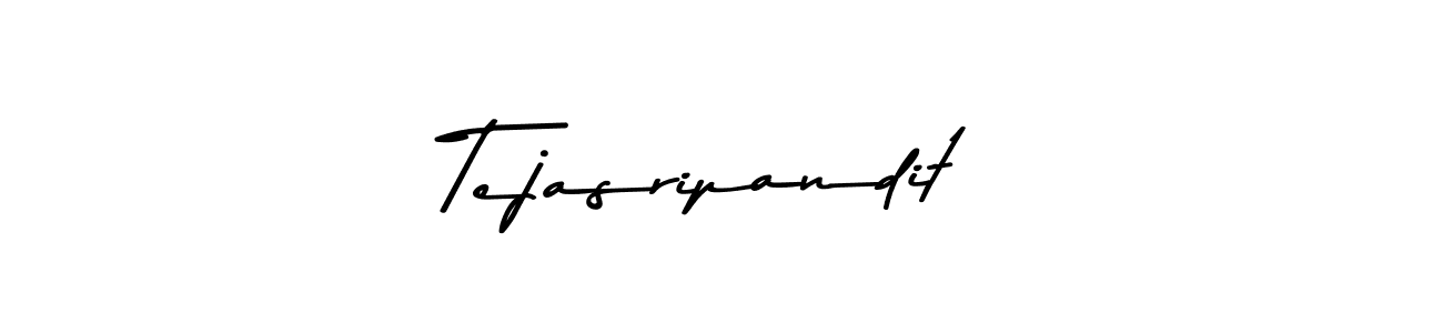 Create a beautiful signature design for name Tejasripandit. With this signature (Asem Kandis PERSONAL USE) fonts, you can make a handwritten signature for free. Tejasripandit signature style 9 images and pictures png