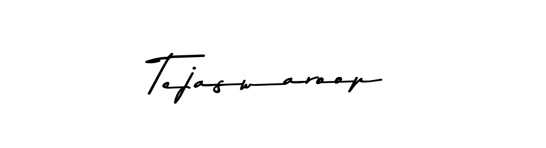 How to make Tejaswaroop name signature. Use Asem Kandis PERSONAL USE style for creating short signs online. This is the latest handwritten sign. Tejaswaroop signature style 9 images and pictures png