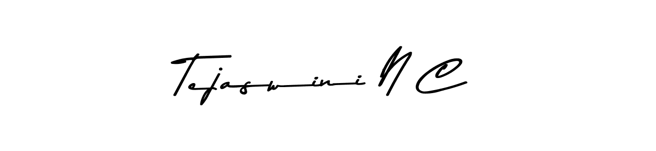 Design your own signature with our free online signature maker. With this signature software, you can create a handwritten (Asem Kandis PERSONAL USE) signature for name Tejaswini N C. Tejaswini N C signature style 9 images and pictures png