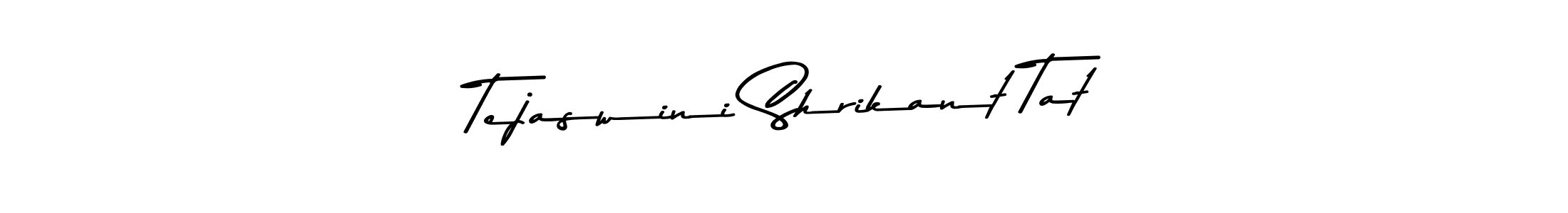 How to make Tejaswini Shrikant Tat name signature. Use Asem Kandis PERSONAL USE style for creating short signs online. This is the latest handwritten sign. Tejaswini Shrikant Tat signature style 9 images and pictures png