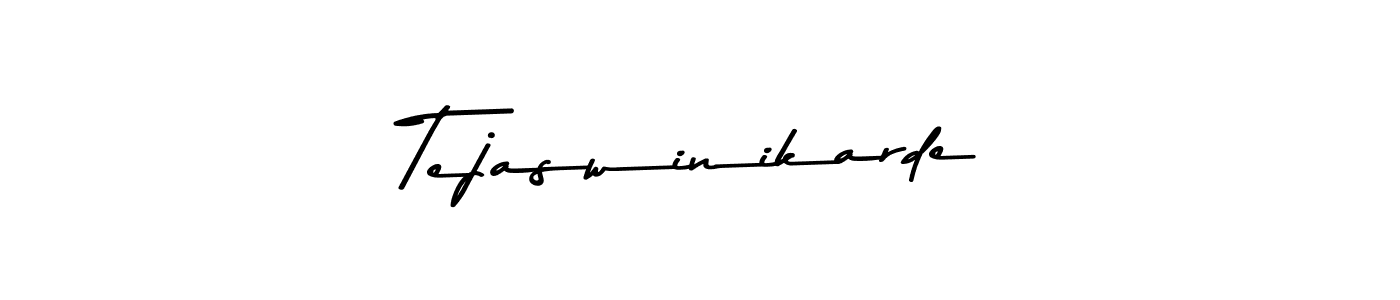 Make a beautiful signature design for name Tejaswinikarde. With this signature (Asem Kandis PERSONAL USE) style, you can create a handwritten signature for free. Tejaswinikarde signature style 9 images and pictures png