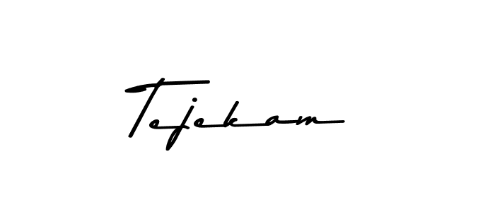 Design your own signature with our free online signature maker. With this signature software, you can create a handwritten (Asem Kandis PERSONAL USE) signature for name Tejekam. Tejekam signature style 9 images and pictures png