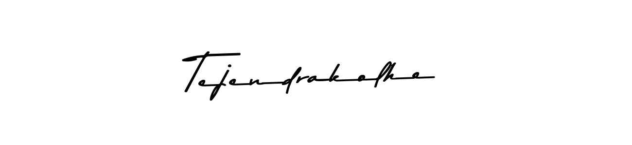 The best way (Asem Kandis PERSONAL USE) to make a short signature is to pick only two or three words in your name. The name Tejendrakolhe include a total of six letters. For converting this name. Tejendrakolhe signature style 9 images and pictures png