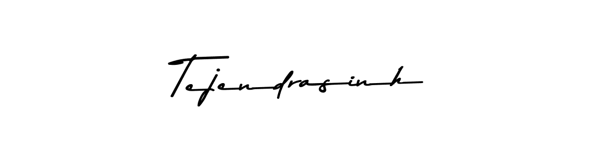Create a beautiful signature design for name Tejendrasinh. With this signature (Asem Kandis PERSONAL USE) fonts, you can make a handwritten signature for free. Tejendrasinh signature style 9 images and pictures png
