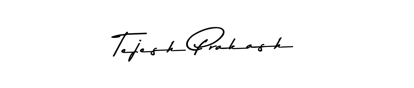 Create a beautiful signature design for name Tejesh Prakash. With this signature (Asem Kandis PERSONAL USE) fonts, you can make a handwritten signature for free. Tejesh Prakash signature style 9 images and pictures png