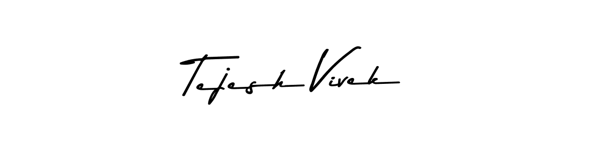 Use a signature maker to create a handwritten signature online. With this signature software, you can design (Asem Kandis PERSONAL USE) your own signature for name Tejesh Vivek. Tejesh Vivek signature style 9 images and pictures png