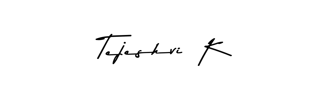 You can use this online signature creator to create a handwritten signature for the name Tejeshvi  K. This is the best online autograph maker. Tejeshvi  K signature style 9 images and pictures png