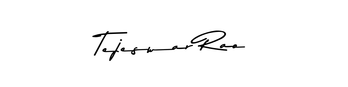 Make a beautiful signature design for name Tejeswar Rao. With this signature (Asem Kandis PERSONAL USE) style, you can create a handwritten signature for free. Tejeswar Rao signature style 9 images and pictures png