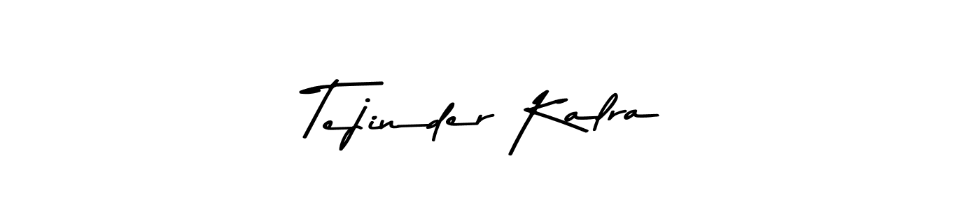 Create a beautiful signature design for name Tejinder Kalra. With this signature (Asem Kandis PERSONAL USE) fonts, you can make a handwritten signature for free. Tejinder Kalra signature style 9 images and pictures png