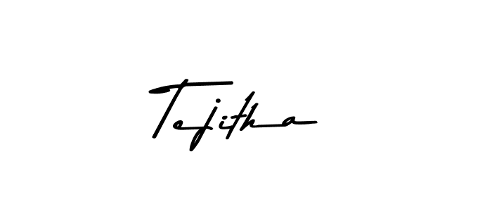 Make a beautiful signature design for name Tejitha. With this signature (Asem Kandis PERSONAL USE) style, you can create a handwritten signature for free. Tejitha signature style 9 images and pictures png