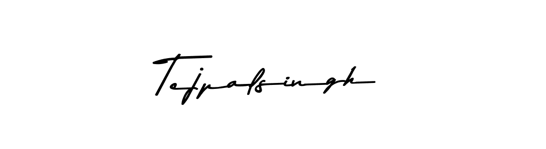 Create a beautiful signature design for name Tejpalsingh. With this signature (Asem Kandis PERSONAL USE) fonts, you can make a handwritten signature for free. Tejpalsingh signature style 9 images and pictures png