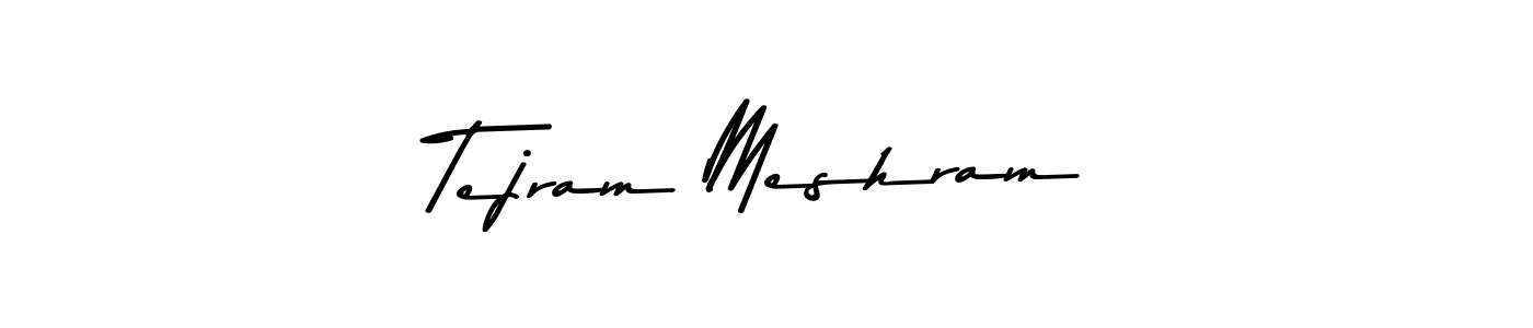 Create a beautiful signature design for name Tejram Meshram. With this signature (Asem Kandis PERSONAL USE) fonts, you can make a handwritten signature for free. Tejram Meshram signature style 9 images and pictures png