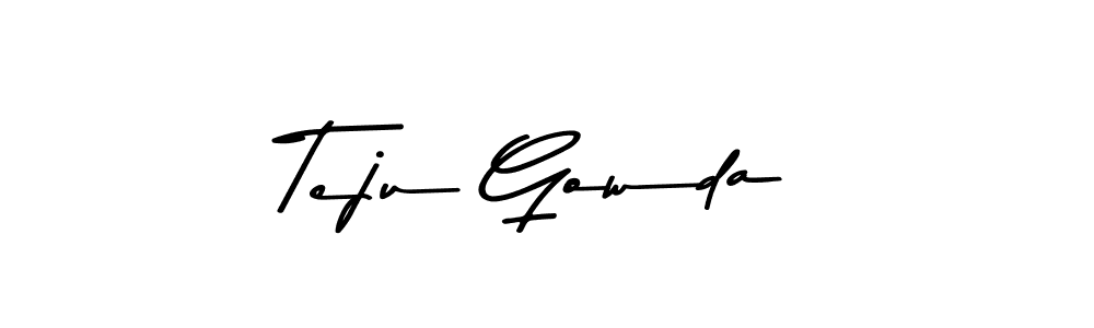 Also we have Teju Gowda name is the best signature style. Create professional handwritten signature collection using Asem Kandis PERSONAL USE autograph style. Teju Gowda signature style 9 images and pictures png