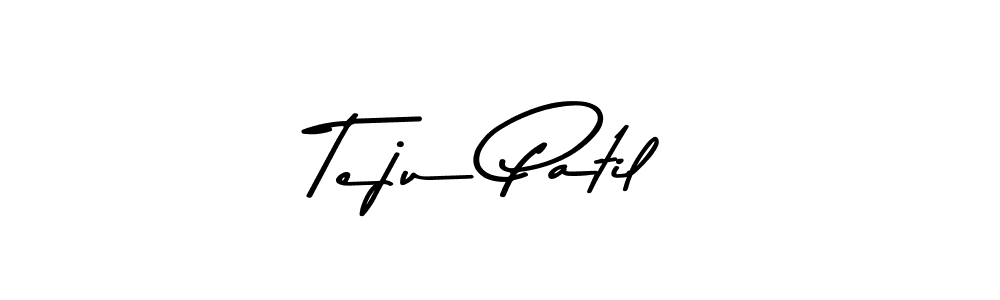 Create a beautiful signature design for name Teju Patil. With this signature (Asem Kandis PERSONAL USE) fonts, you can make a handwritten signature for free. Teju Patil signature style 9 images and pictures png