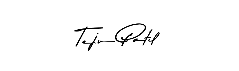 Create a beautiful signature design for name Teju Patil. With this signature (Asem Kandis PERSONAL USE) fonts, you can make a handwritten signature for free. Teju Patil signature style 9 images and pictures png