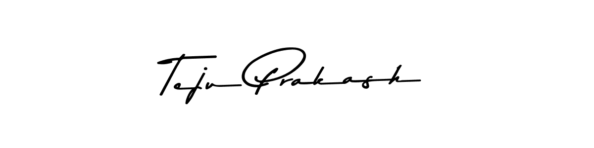 Make a beautiful signature design for name Teju Prakash. With this signature (Asem Kandis PERSONAL USE) style, you can create a handwritten signature for free. Teju Prakash signature style 9 images and pictures png