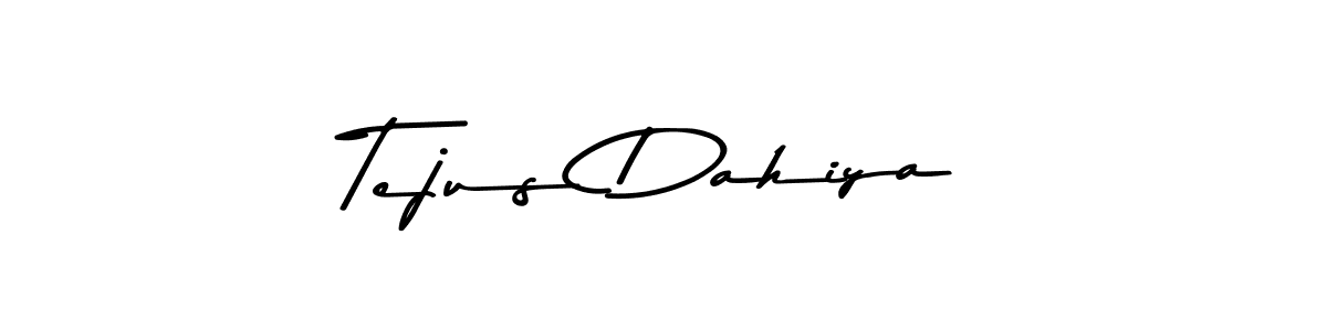 The best way (Asem Kandis PERSONAL USE) to make a short signature is to pick only two or three words in your name. The name Tejus Dahiya include a total of six letters. For converting this name. Tejus Dahiya signature style 9 images and pictures png